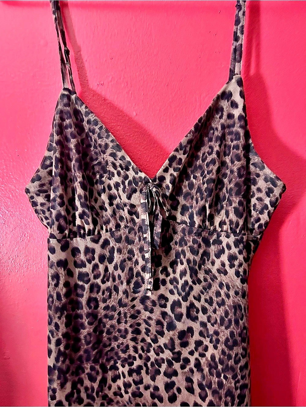 no Comment Animal Print Asymmetrical Dress XL